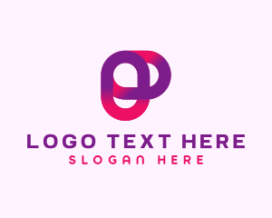 Accounting - Marketing Digital Gradient Letter P logo design