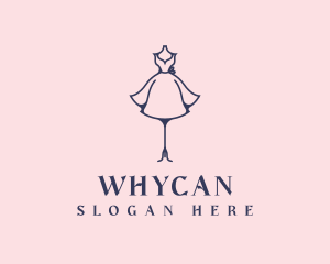 Elegant Fashion Dress Mannequin Logo