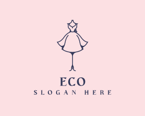 Couture - Elegant Fashion Dress Mannequin logo design