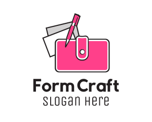 Form - Wallet Pen & Paper logo design