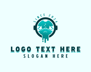 Dry Cleaning - Tshirt Laundry Cleaning logo design