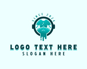 Washing - Tshirt Laundry Cleaning logo design