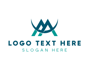 Letter Xm - Multimedia Marketing Firm Letter M logo design