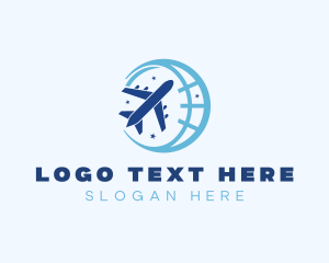 Logistics - Travel Airplane Flight logo design