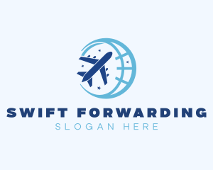 Travel Airplane Flight logo design