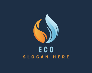 Fuel - Heat Cold Gas Flame logo design