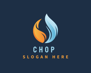Heating - Heat Cold Gas Flame logo design