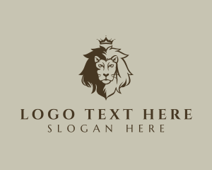 Luxury - Regal Lion King logo design