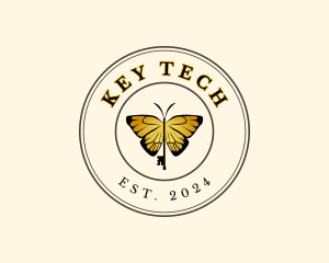 Butterfly Key Boutique logo design