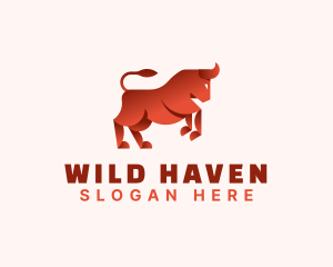 Wild Bull Animal logo design