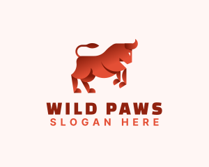 Wild Bull Animal logo design