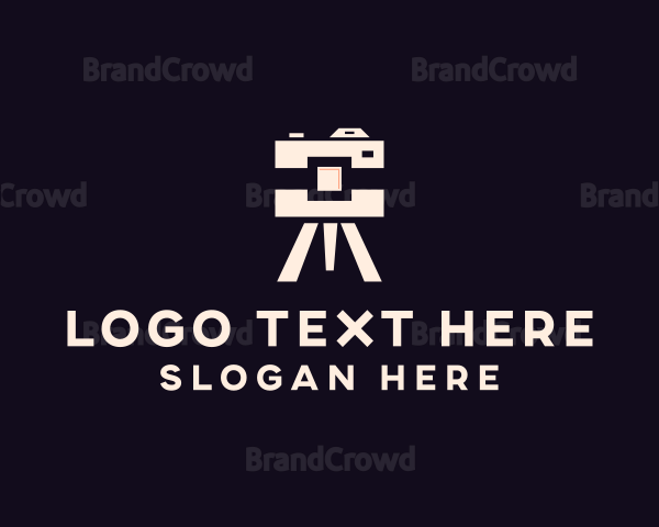 Camera Tripod Photographer Logo