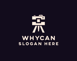 Camera Tripod Photographer Logo