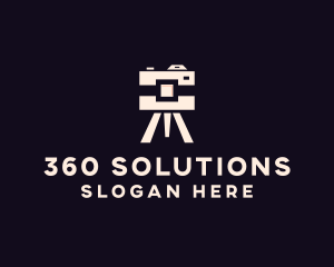 Camera Tripod Photographer logo design