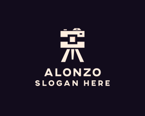 Camera Tripod Photographer logo design