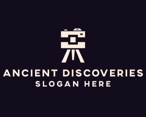 Camera Tripod Photographer logo design