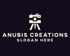 Camera Tripod Photographer logo design