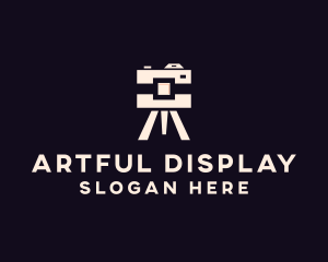 Camera Tripod Photographer logo design