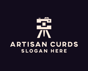 Camera Tripod Photographer logo design