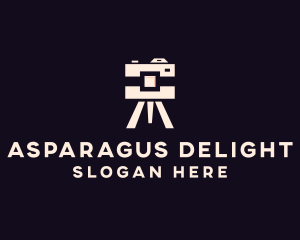 Camera Tripod Photographer logo design