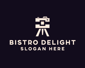 Camera Tripod Photographer logo design