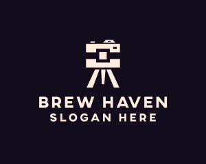 Camera Tripod Photographer logo design