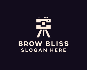 Camera Tripod Photographer logo design