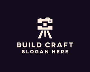 Camera Tripod Photographer logo design