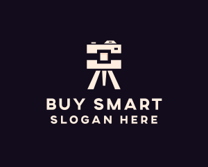 Camera Tripod Photographer logo design