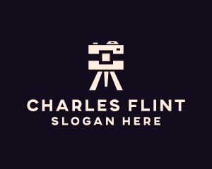 Camera Tripod Photographer logo design