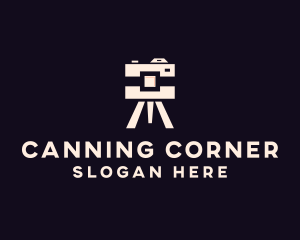 Camera Tripod Photographer logo design