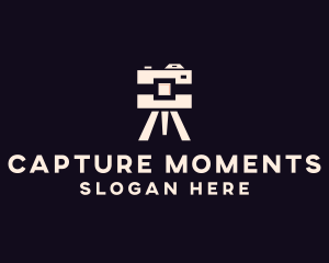 Photographer - Camera Tripod Photographer logo design