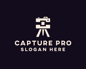 Dslr - Camera Tripod Photographer logo design