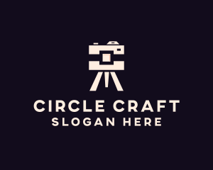 Camera Tripod Photographer logo design