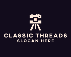 Camera Tripod Photographer logo design