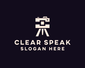 Camera Tripod Photographer logo design