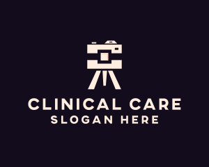 Camera Tripod Photographer logo design