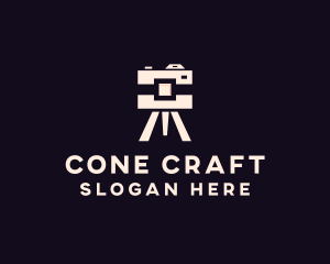 Camera Tripod Photographer logo design