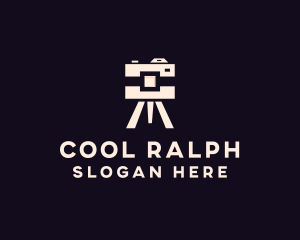 Camera Tripod Photographer logo design