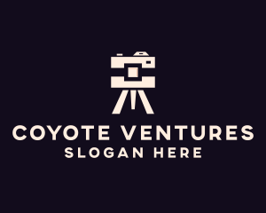 Camera Tripod Photographer logo design