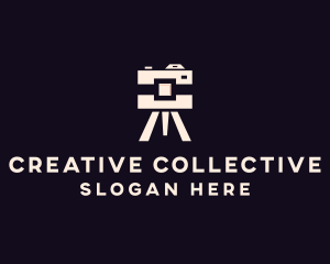 Camera Tripod Photographer logo design