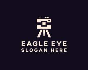 Camera Tripod Photographer logo design