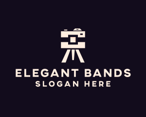 Camera Tripod Photographer logo design