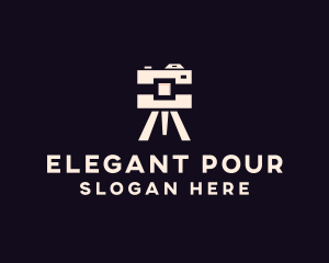 Camera Tripod Photographer logo design