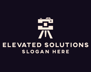 Camera Tripod Photographer logo design