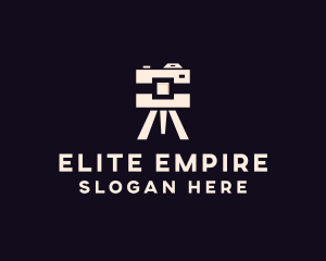 Camera Tripod Photographer logo design