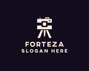 Camera Tripod Photographer logo design