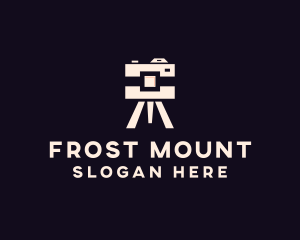 Camera Tripod Photographer logo design