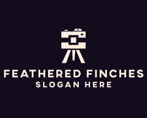 Camera Tripod Photographer logo design