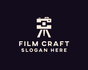 Cinematography - Camera Tripod Photographer logo design